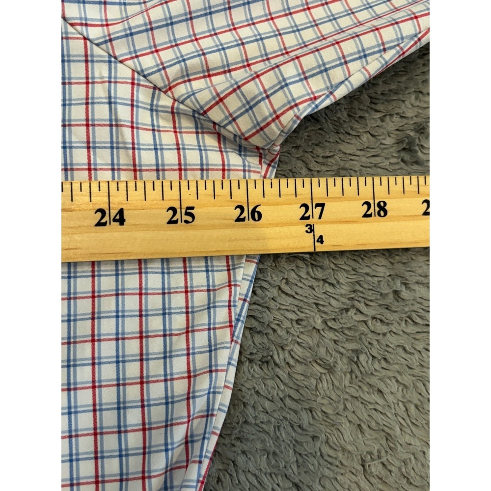Mizzen + Main Shirt Classic Fit Checked Long Sleeve Performance Menswear Sz 2XL - Picture 3 of 5